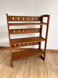 Étagère de bibliothécaire pliante vintage