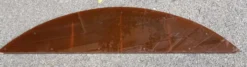 Étagère de console en verre acrylique orange, années 1970