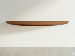 Étagère de console en verre acrylique orange, années 1970