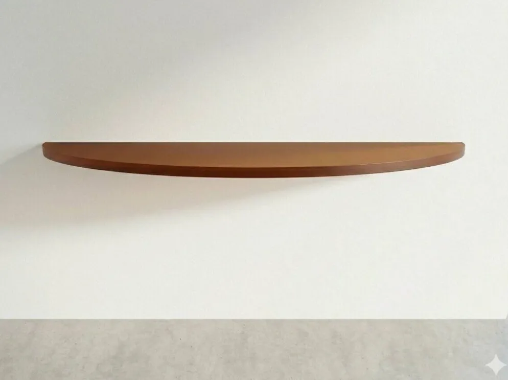 Étagère de console en verre acrylique orange, années 1970