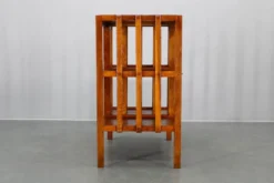 Étagère de rangement Art Déco en chêne restaurée, Allemagne années 1930 — Rayonnage Bauhaus