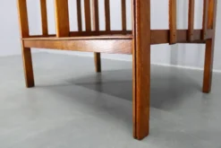 Étagère de rangement Art Déco en chêne restaurée, Allemagne années 1930 — Rayonnage Bauhaus