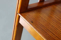 Étagère de rangement Art Déco en chêne restaurée, Allemagne années 1930 — Rayonnage Bauhaus
