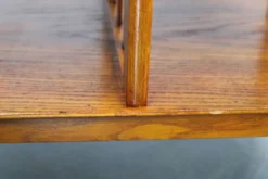 Étagère de rangement Art Déco en chêne restaurée, Allemagne années 1930 — Rayonnage Bauhaus