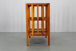 Étagère de rangement Art Déco en chêne restaurée, Allemagne années 1930 — Rayonnage Bauhaus