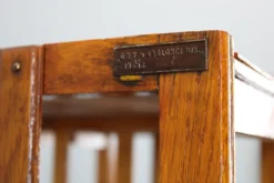 Étagère de rangement Art Déco en chêne restaurée, Allemagne années 1930 — Rayonnage Bauhaus