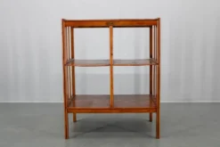 Étagère de rangement Art Déco en chêne restaurée, Allemagne années 1930 — Rayonnage Bauhaus