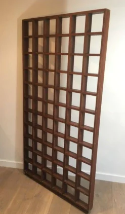 Étagère de séparation en bois exotique