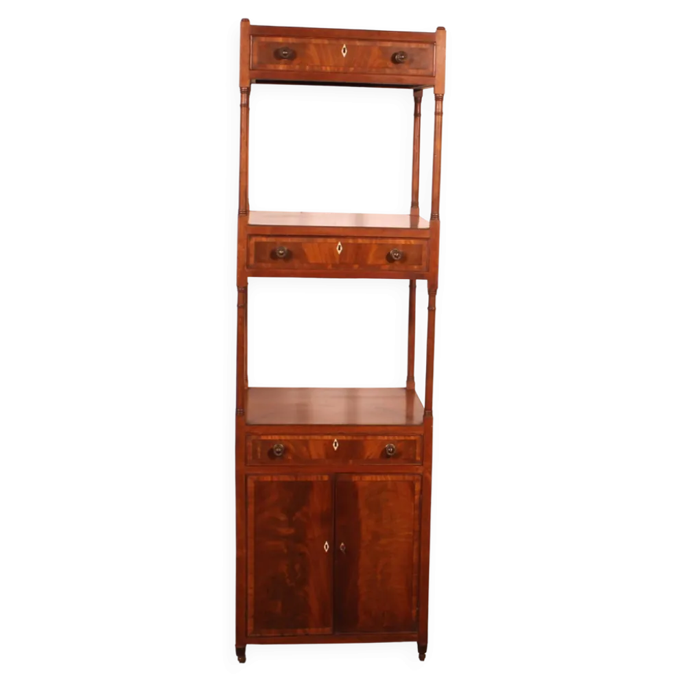 Étagère dit whatnot en acajou circa 1800 époque George III