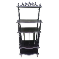Étagère en bois noir Napoléon III