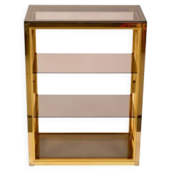 Étagère en laiton attribuée à Renato Zevi - Circa 1970
