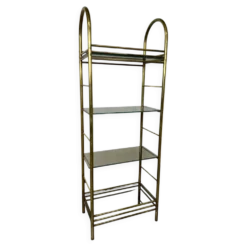 Étagère en laiton design milieu du siècle
