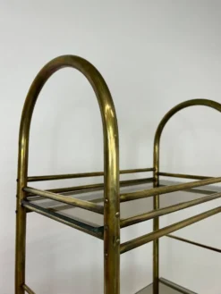 Étagère en laiton design milieu du siècle