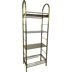 Étagère en laiton design milieu du siècle