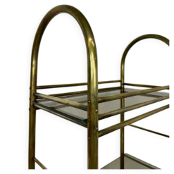 Étagère en laiton design milieu du siècle