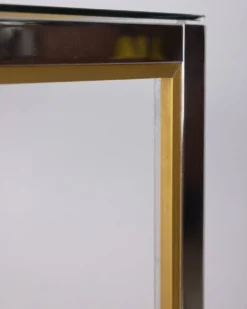 Étagère en métal et verre des années 1970, conçue par renato zevi