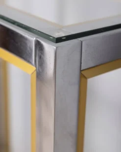 Étagère en métal et verre des années 1970, conçue par renato zevi