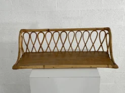 Étagère en rotin année 60