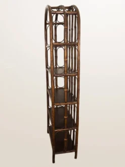 Étagère en rotin cintré — 173 cm