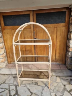 Étagère en rotin vintage Hauteur