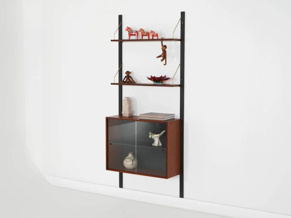 Étagère en teck, Danemark années 1960