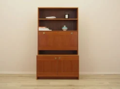 Étagère en teck danois avec bar, années 1970