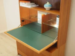 Étagère en teck danois avec bar, années 1970