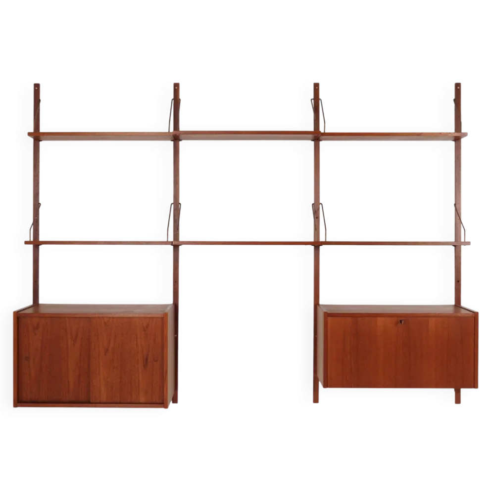 Étagère en teck, design danois, années 1960, production : Danemark