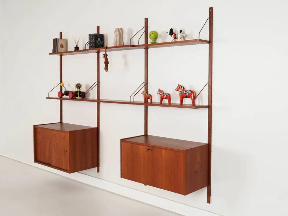 Étagère en teck, design danois, années 1960, production : Danemark