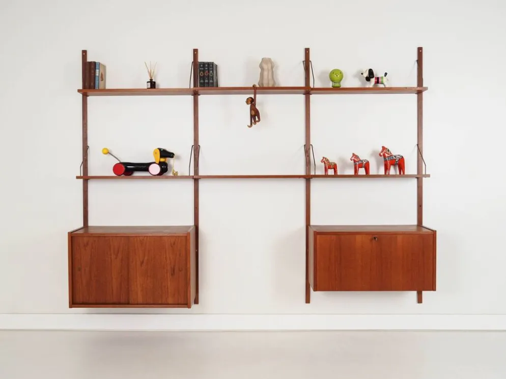Étagère en teck, design danois, années 1960, production : Danemark