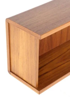 Étagère en teck design danois moderne du milieu du siècle