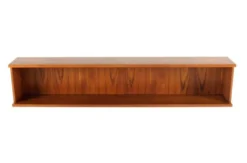 Étagère en teck design danois moderne du milieu du siècle