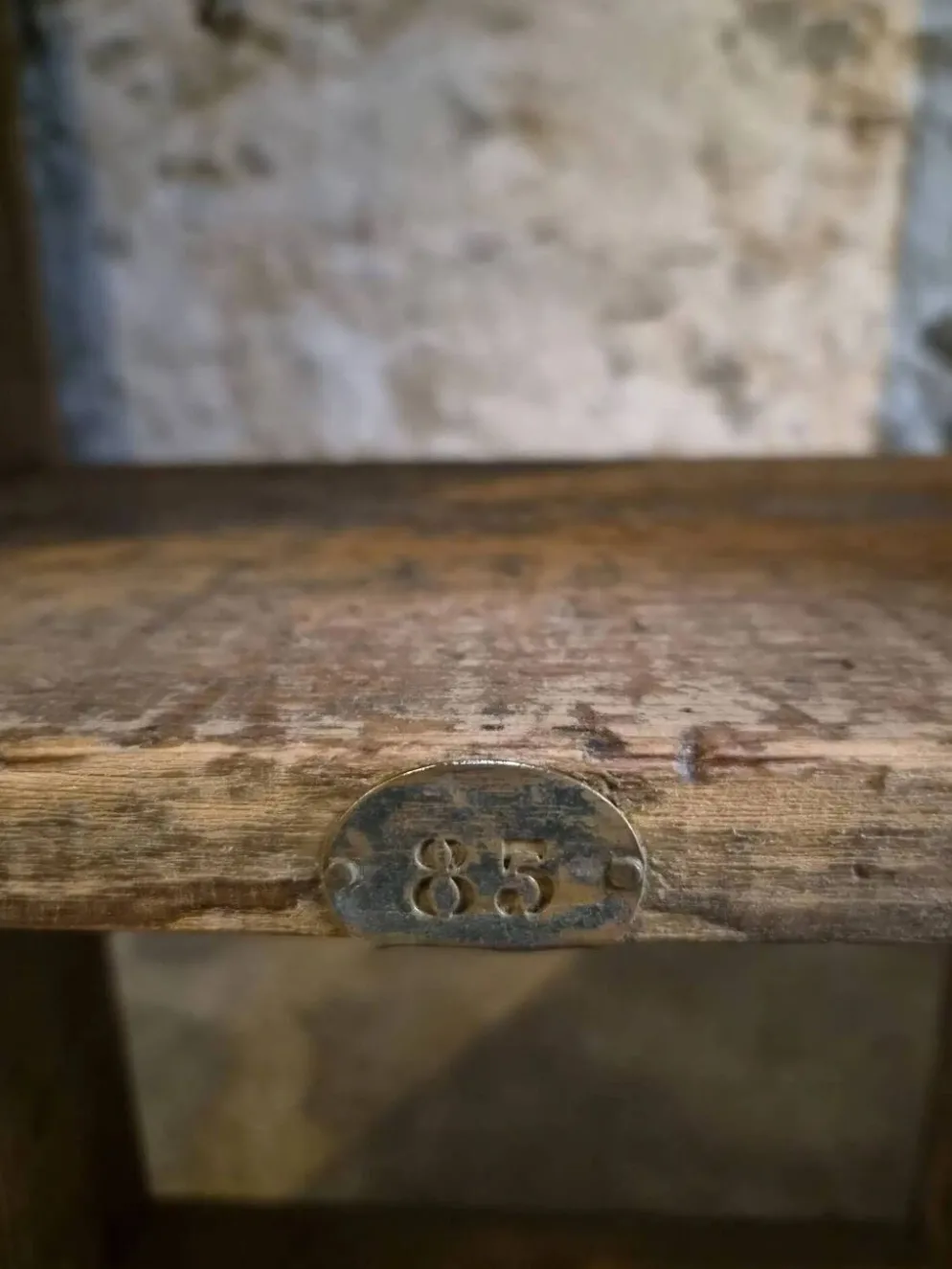 Étagère industrielle ancienne / séparateur de pièce en pin, France, début du 20ème siècle