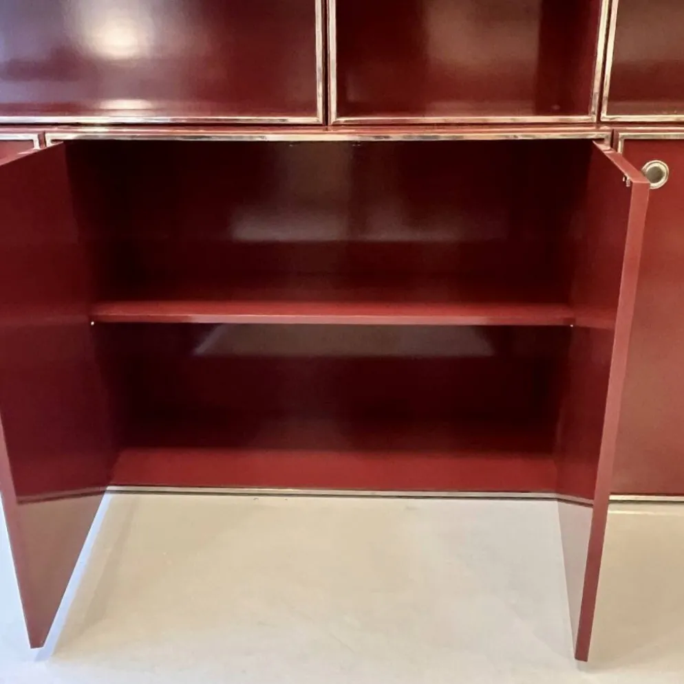 étagère modulable vintage attribuée à Willy Rizzo Mario Sabot Italie 1970s