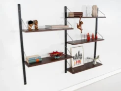Étagère modulaire, design danois, années 1960, designer : Poul Cadovius