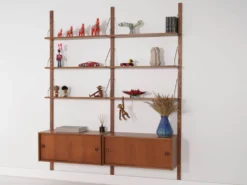 Étagère modulaire en teck, design danois, années 1960, fabriquée au Danemark