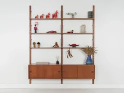 Étagère modulaire en teck, design danois, années 1960, fabriquée au Danemark