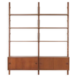 Étagère modulaire en teck, design danois, années 1960, fabriquée au Danemark