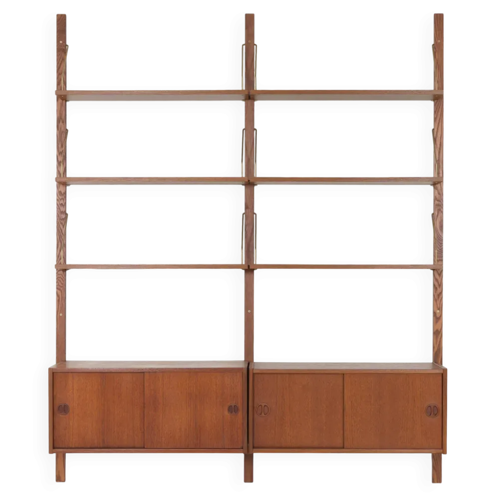 Étagère modulaire en teck, design danois, années 1960, fabriquée au Danemark