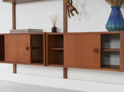 Étagère modulaire en teck, design danois, années 1960, fabriquée au Danemark