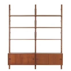 Étagère modulaire en teck, design danois, années 1960, fabriquée au Danemark