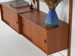 Étagère modulaire en teck, design danois, années 1960, fabriquée au Danemark