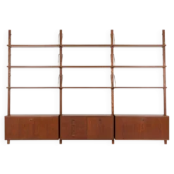 Étagère modulaire en teck, design danois, années 1960, conçue par Rud Thygesen
