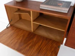 Étagère modulaire en teck, design danois, années 1960, conçue par Rud Thygesen