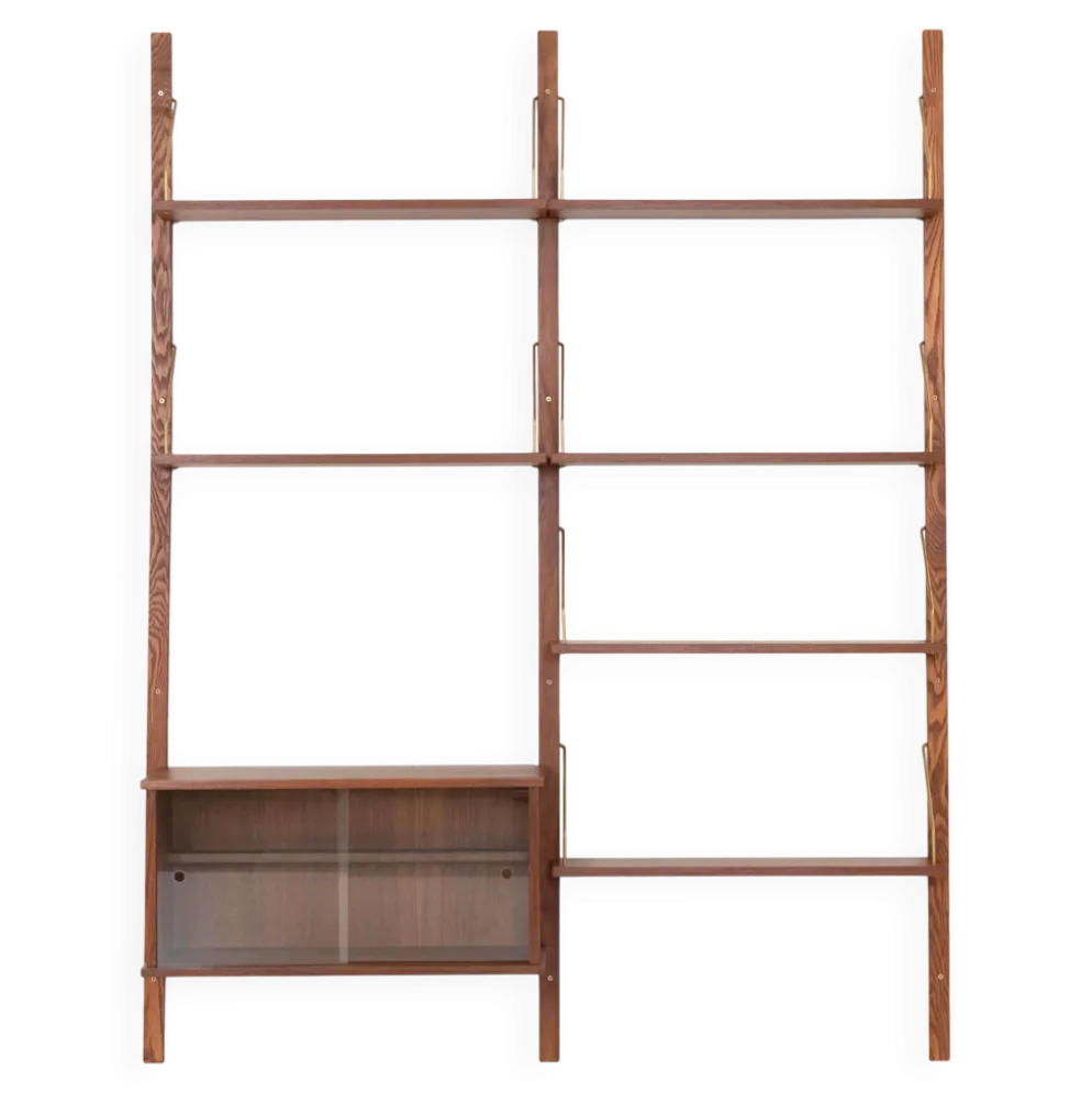 Étagère modulaire en teck, design danois, années 1960, fabriquée au Danemark