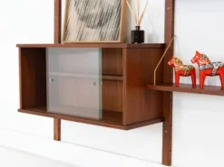 Étagère modulaire en teck, design danois, années 1960, fabriquée au Danemark
