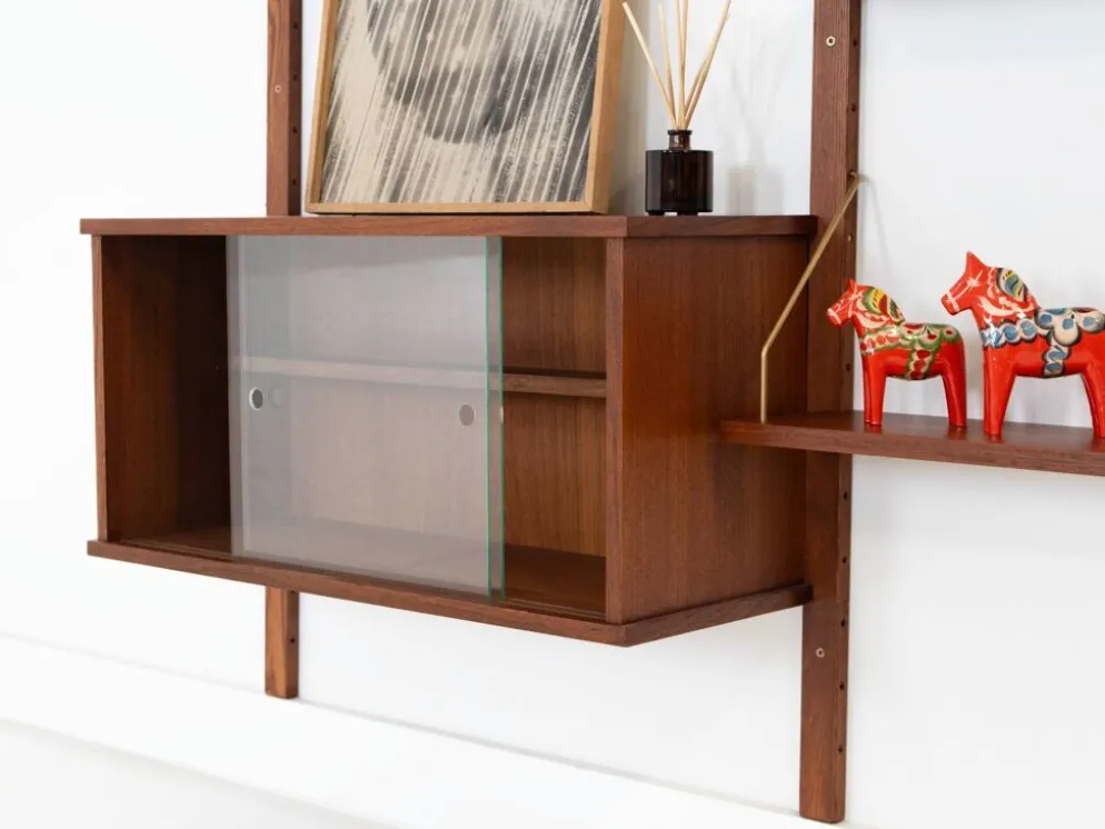 Étagère modulaire en teck, design danois, années 1960, fabriquée au Danemark