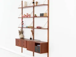 Étagère modulaire en teck, design danois, années 1960, fabriquée au Danemark