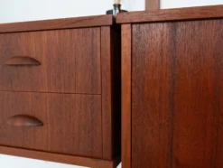 Étagère modulaire en teck, design danois, années 1960, fabriquée au Danemark