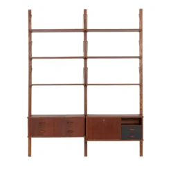 Étagère modulaire en teck, design danois, années 1960, fabriquée au Danemark